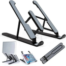 Suporte Para Notebook Base Dobrável de Alumínio Ou Plastico Ergonômico Ajustável Portátil Com Estojo