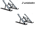 Suporte Para Notebook Base Dobrável de Alumínio Ou Plastico Ergonômico Ajustável Portátil Com Estojo