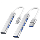HUB USB USB3.0 OTG Type C Multi Splitter 4 Em 1 Adaptador Para Xiaomi Lenovo Macbook PC Laptop